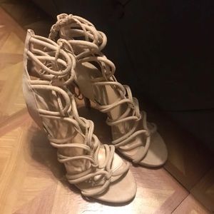 Nude Strappy Heel